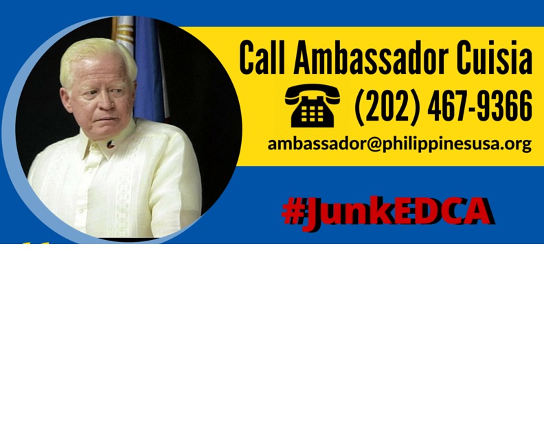 Join Today’s National Call-In Action to Junk EDCA!